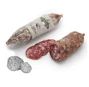 Preis pro 5 Stück - Italienische Salami - mit weißem Trüffel (vakuumverpackt)