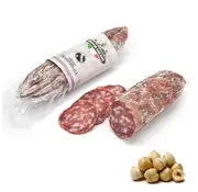Preis pro 5 Stück - Italienische Salami - mit Haselnuss (vakuumverpackt)