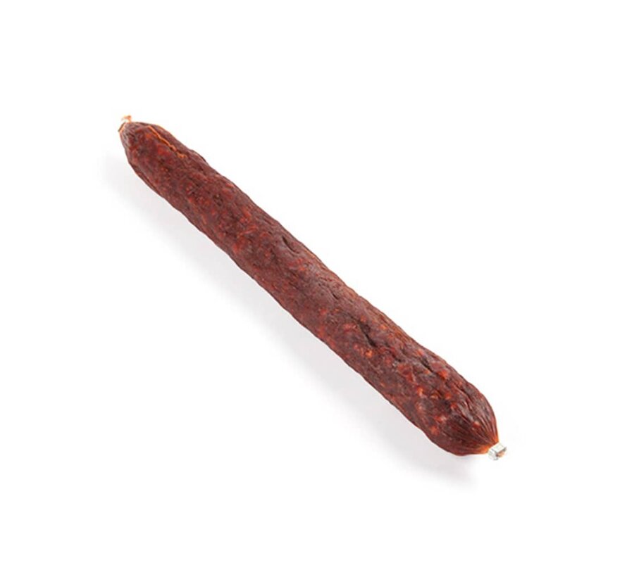 Französische Trockenwurst aus Rindfleisch und Pute scharf gewürzt
