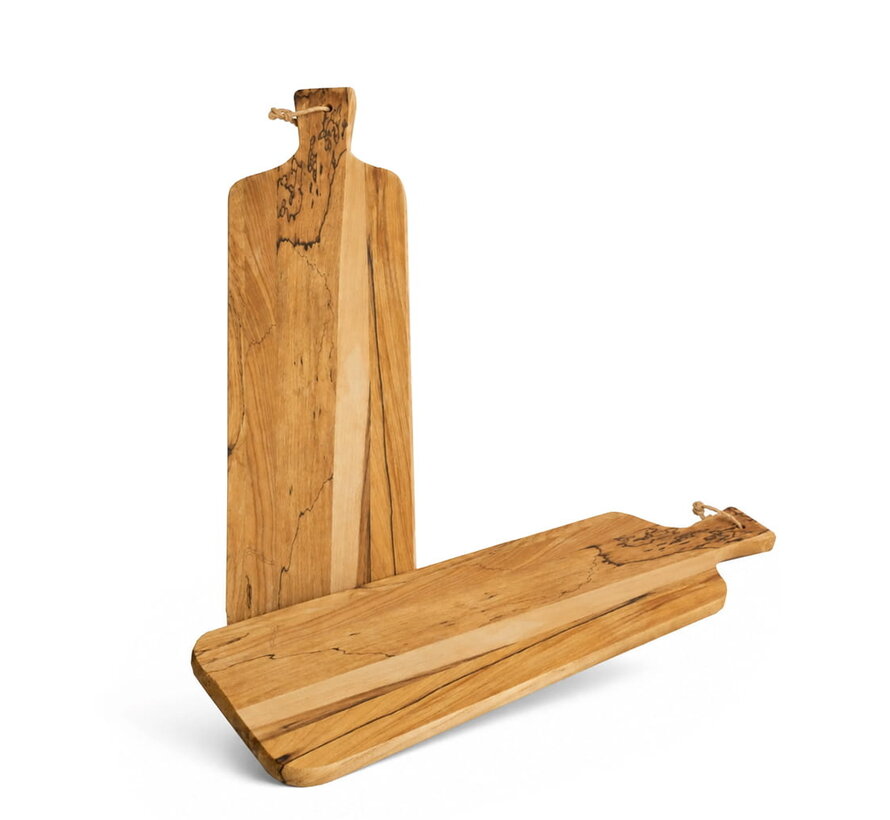 Edles Schneidebrett aus Holz in länglicher Form - Größe L