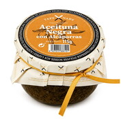 Tapenade aus schwarzen Oliven mit Kapern