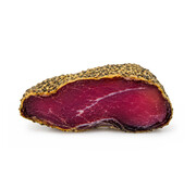 1/2 Luftgetrockneter Rohschinken mit Pfeffermantel ca. 350g