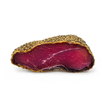 1/2 Luftgetrockneter Rohschinken mit Pfeffermantel ca. 350g