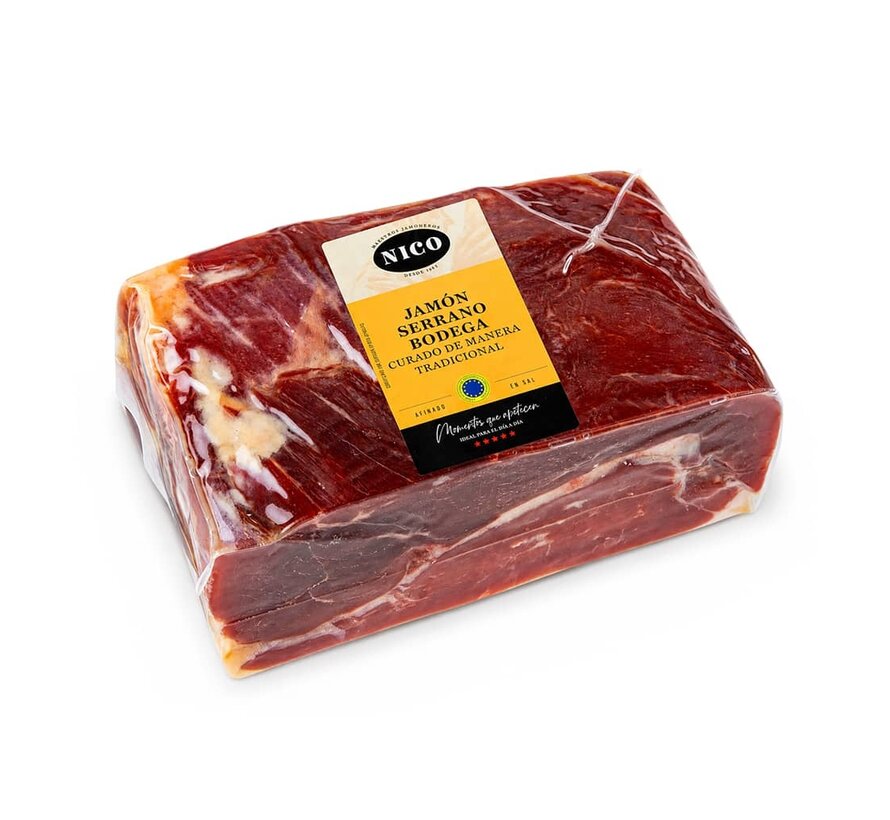 Serrano-Schinken im Block (+/-2,5 kg) aus Spanien
