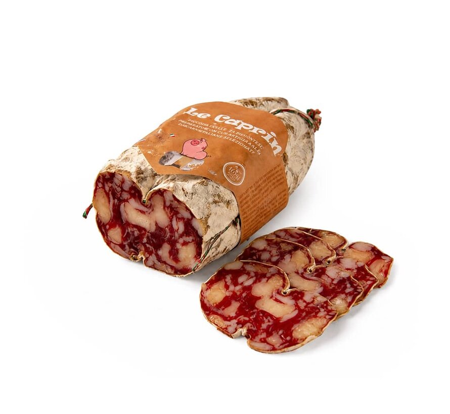 Luftgetrocknete Salami - mit Le Caprin Käse (Ziegenkäse)