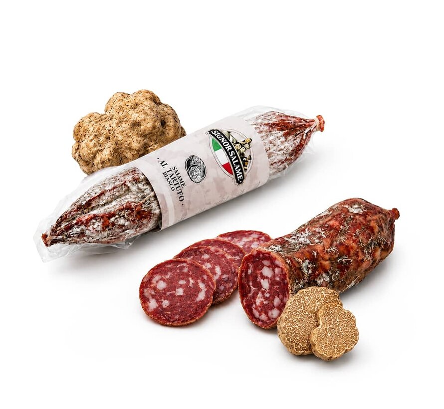 Preis pro 5 Stück - Italienische Salami mit weißem Trüffel - Salame al Tartufo Bianco