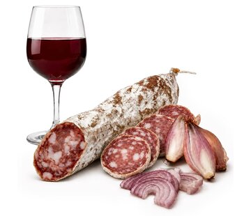 Preis pro 6 Stück- Französische Salami - mit Rotwein und Schalotten