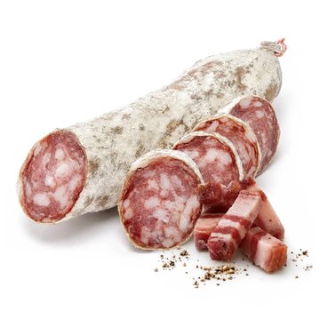 Preis pro 6 Stück - Französische Salami - mit geräucherter Speck