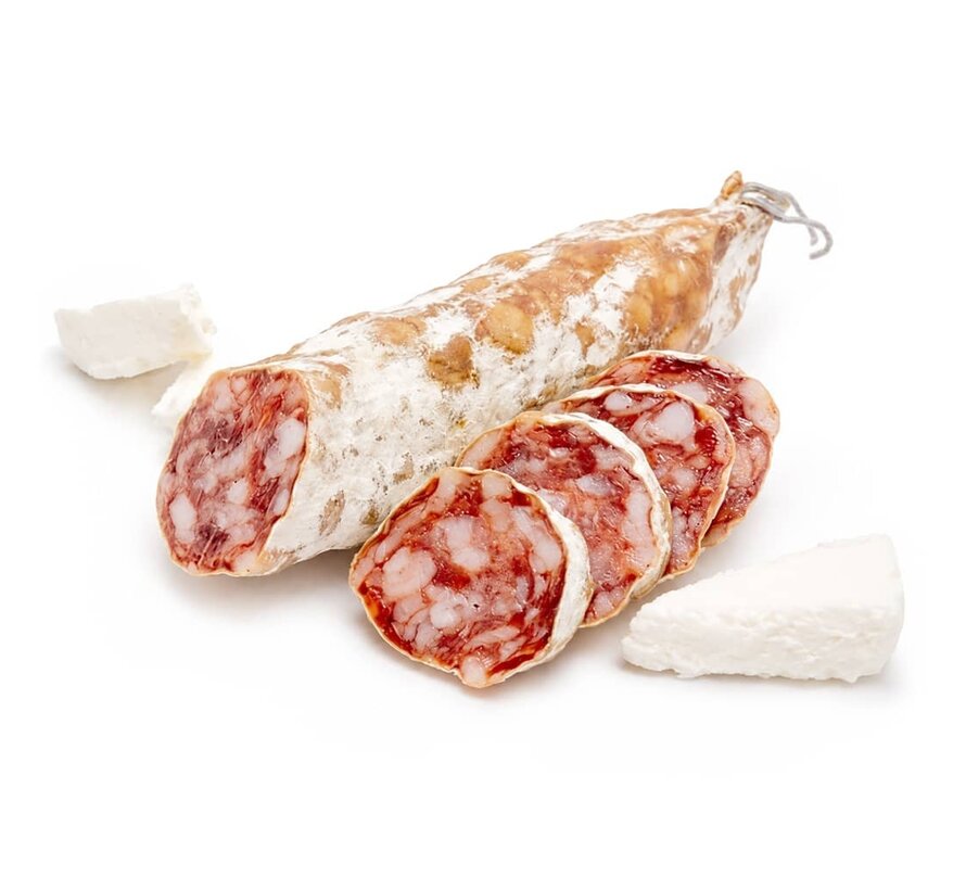 Preis pro 6 Stück - Französische Salami mit Ziegenkäse - Saucisson fromage de chevre