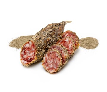 Preis pro 6 Stück - Französische Salami - mit Pfeffer überzogen