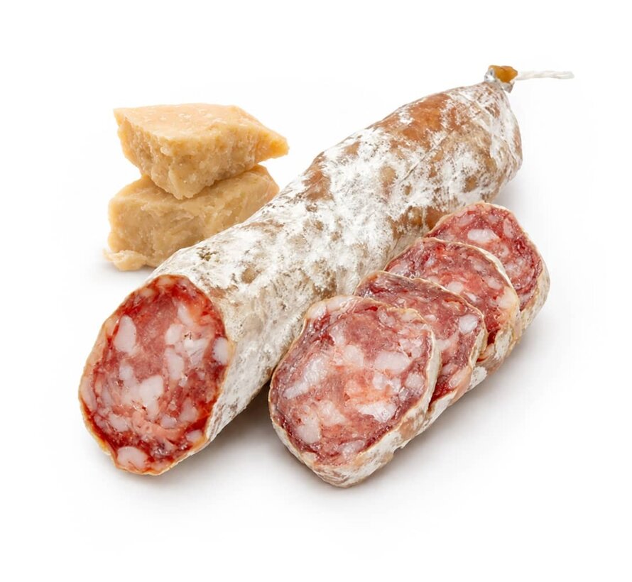 Preis pro 6 Stück - Französische Salami mit holländischen Käse - Saucisson Old Cheese