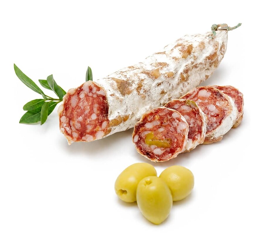 Französische Salami - mit grünen Oliven (Pro 6 Stück)