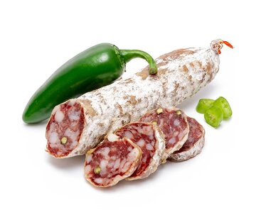 Preis pro 6 Stück - Französische Salami - mit Entenfleisch und grünem Pfeffer
