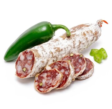 Preis pro 6 Stück - Französische Salami - mit Entenfleisch und grünem Pfeffer