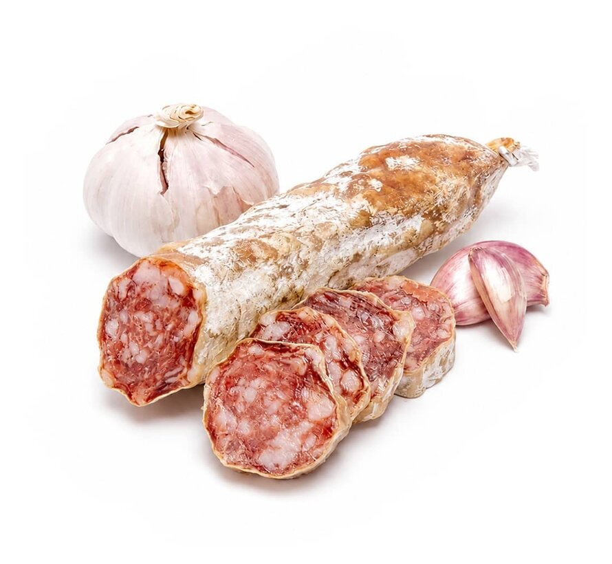 Preis pro 6 Stück - Französische Knoblauchsalami - Saucisson a l'ail
