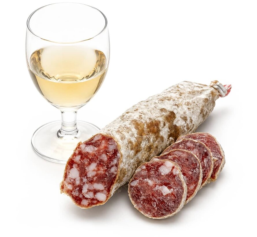 Preis pro 6 Stück- Fasan und Cognac Salami aus Frankreich - Saucisson faisan et cognac
