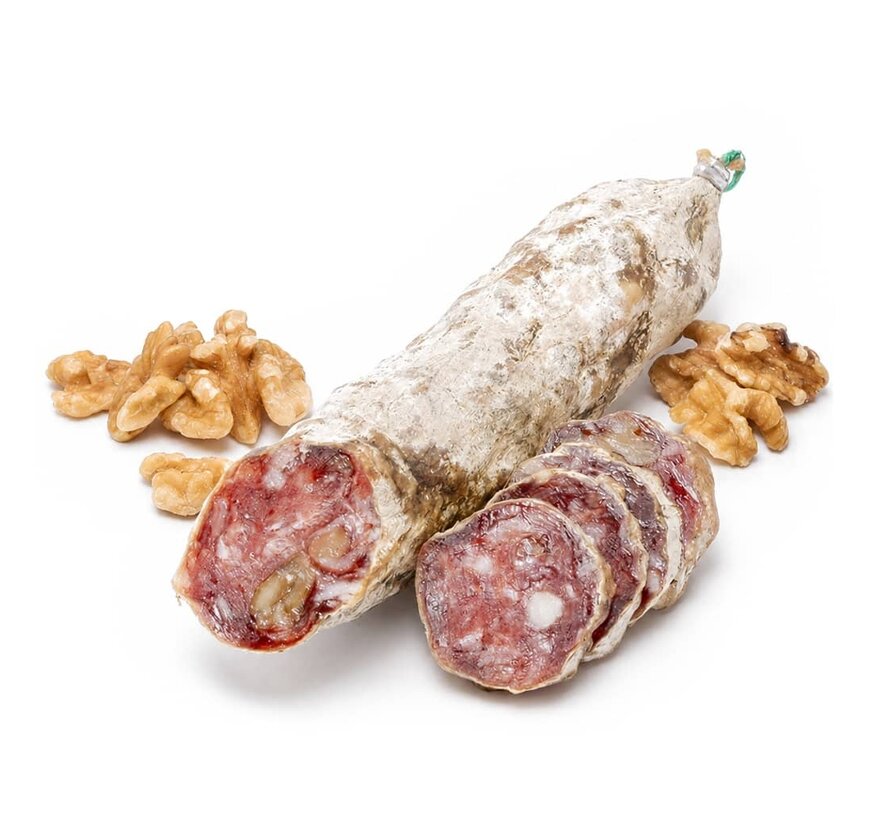 Preis pro 6 Stück - Französische Walnuss Salami - Saucisson noix