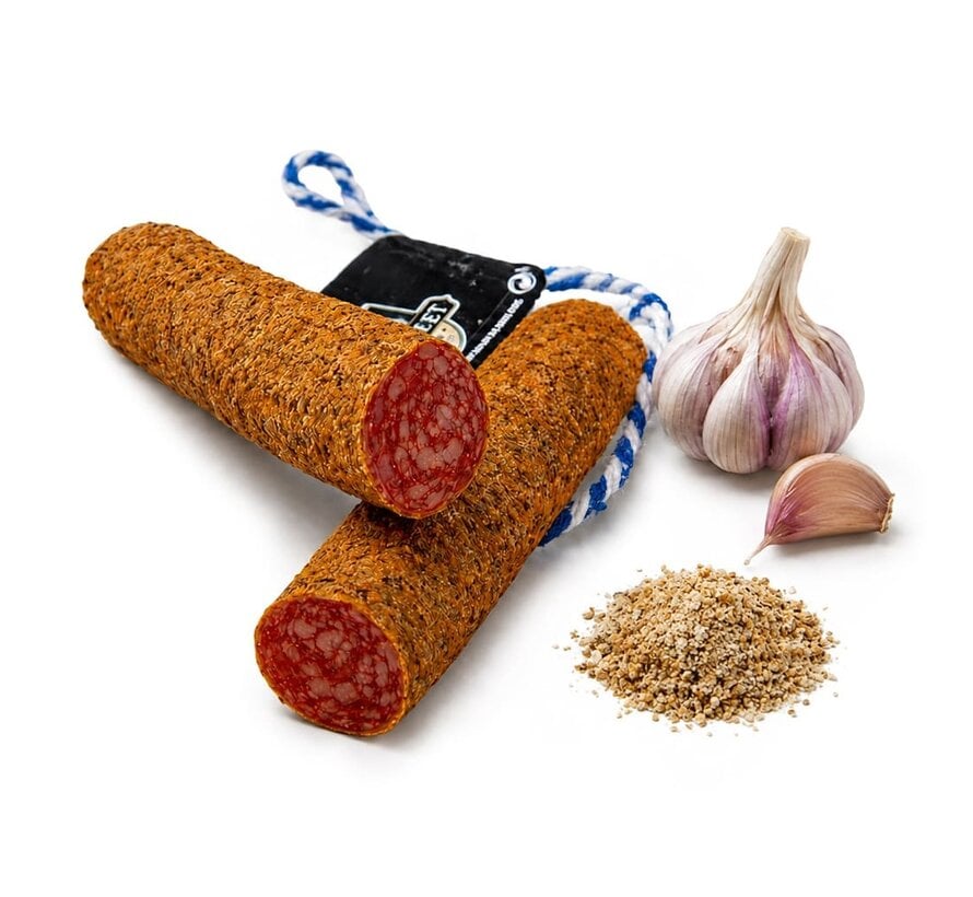 Fuet mit frischem Knoblauch überzogen (5 Stück)