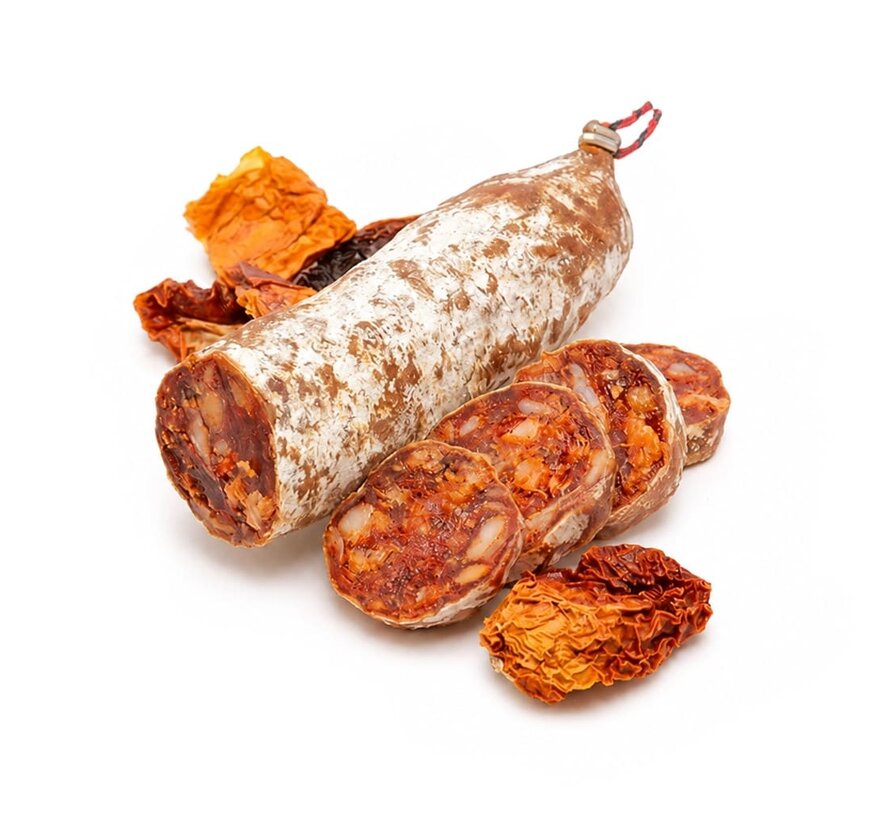 Preis pro 6 Stück - Französische Salami mit sonnengetrockneten Tomaten - Saucisson aux tomates sec
