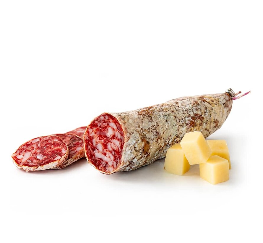 Preis pro 6 Stück- Französische Salami mit Cantal-Käse - Saucisson Cantal