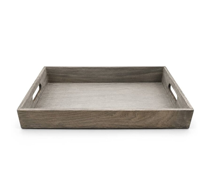 Serviertablett aus Holz, ca. 44 x 27 x 6 cm (5 Stück)
