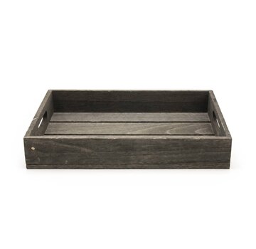 Rechteckiges Serviertablett aus Holz, 32 cm
