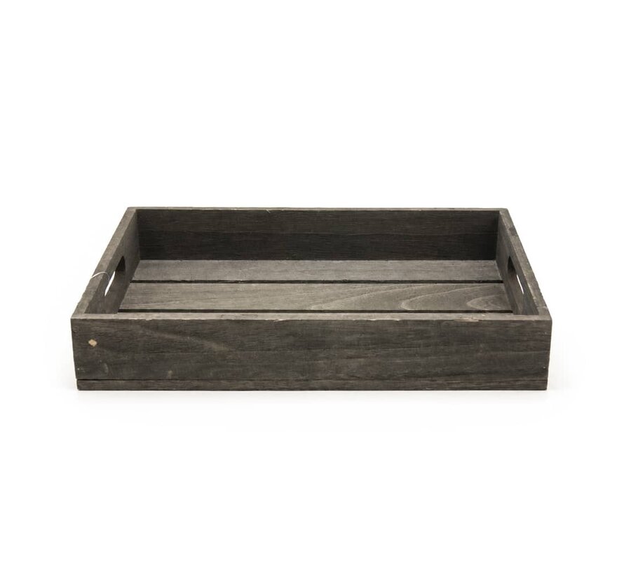 Rechteckiges Serviertablett aus Holz, 32 cm