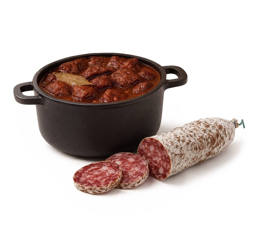 Trockenwurst mit Schmorbraten (pro 6 Stück)