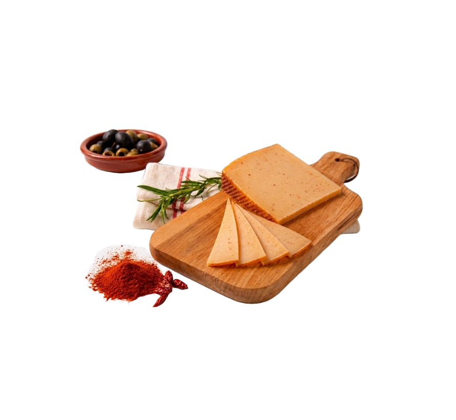 Spanischer Schafskäse mit Paprika