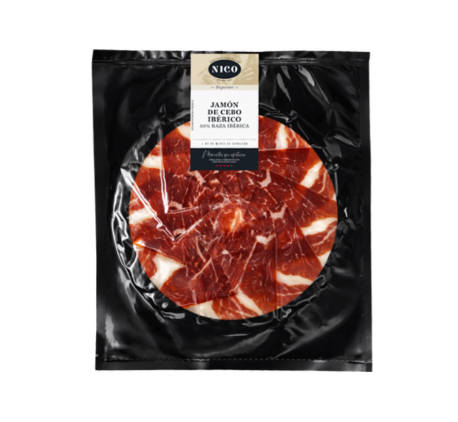 Jamón de Cebo Ibérico 50 % 80g teller