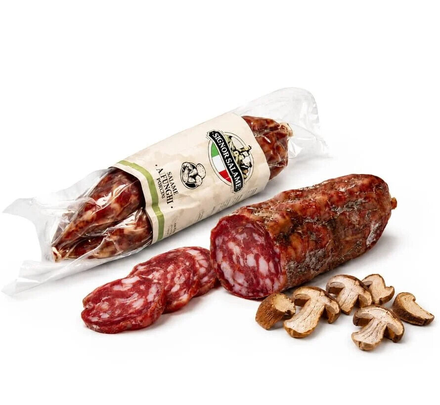 Preis pro 5 Stück - Italienische Salami mit Steinpilz- Salame al Porcini