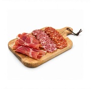 Geschnittene Tapas-Mischung mit Schinken, Chorizo und Salchichón (pro 6 Stück)