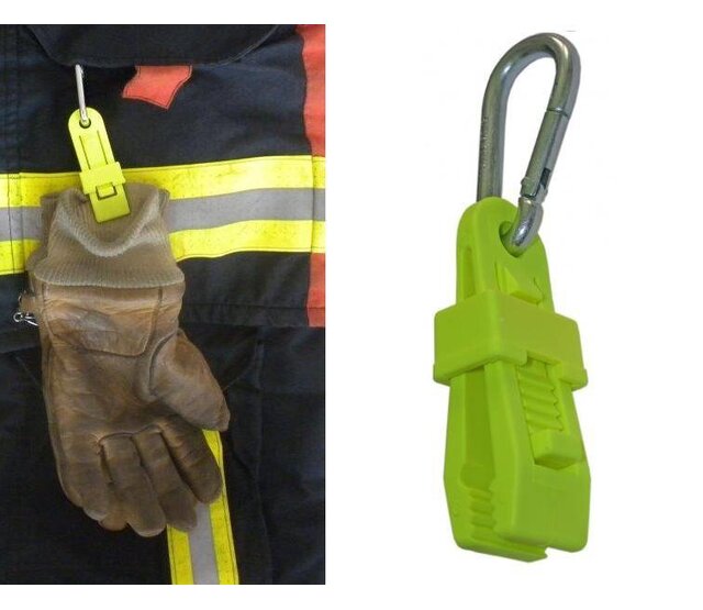 Glove holder yellow