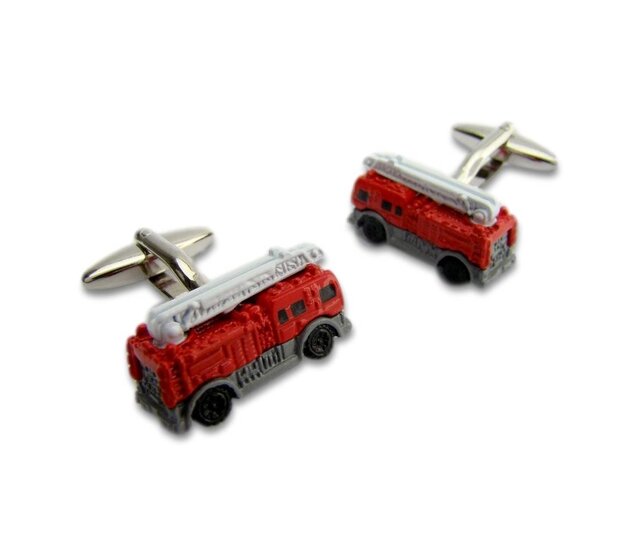 Fire engine cufflinks