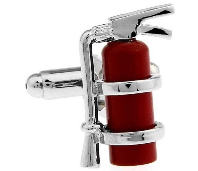 Cufflinks fire extinguisher