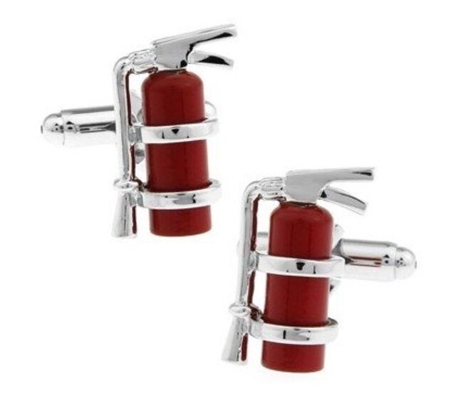 Cufflinks fire extinguisher