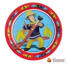 Brandweerman Sam Feestbordjes 8 st.