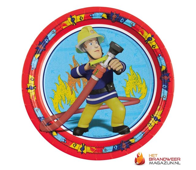 Fireman Sam party plates