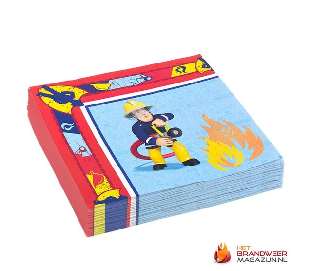 Brandweerman Sam Servetten 20 st.