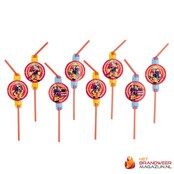 Fireman Sam straws