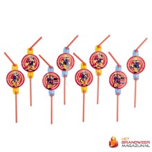 Fireman Sam straws