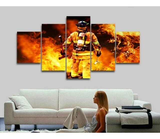 Canvas fireman 5-piece