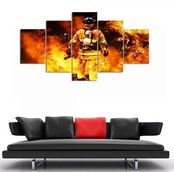 Canvas fireman 5-piece