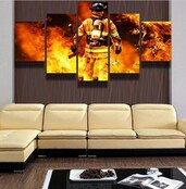 Canvas fireman 5-piece