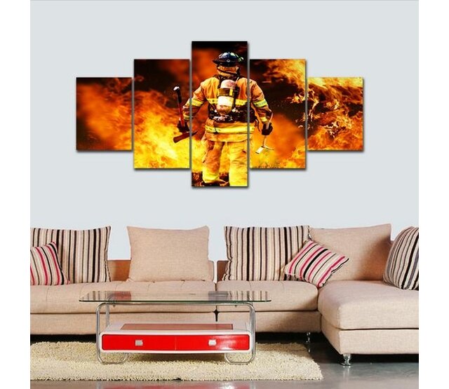 Canvas fireman 5-piece