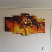 Canvas fireman 5-piece