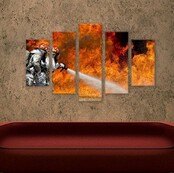 Canvas liquid fire 5 parts