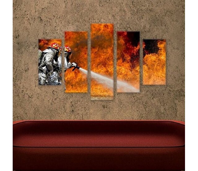 Canvas liquid fire 5 parts