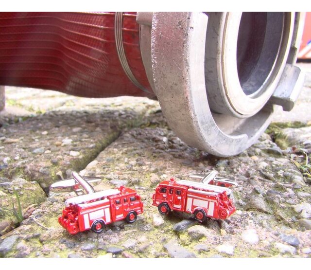 Manchetknopen brandweerwagen