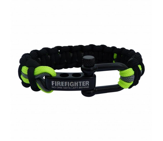 Combideal: muts + autobordje + firefighter paracord zwart